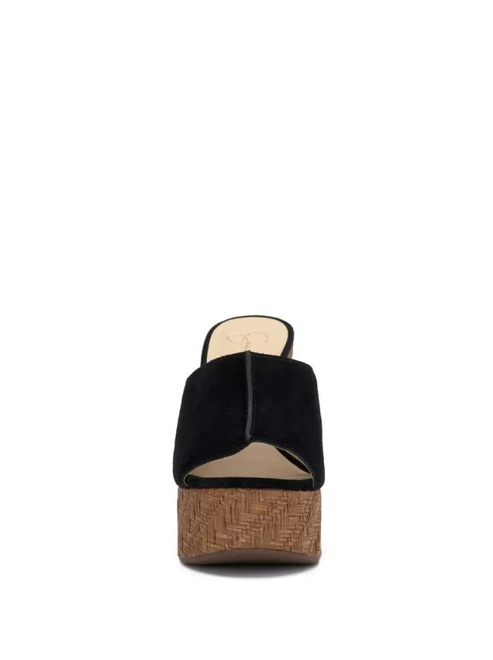 Women Slides and Mules Jessica Simpson Xona Platform Sandal In Black