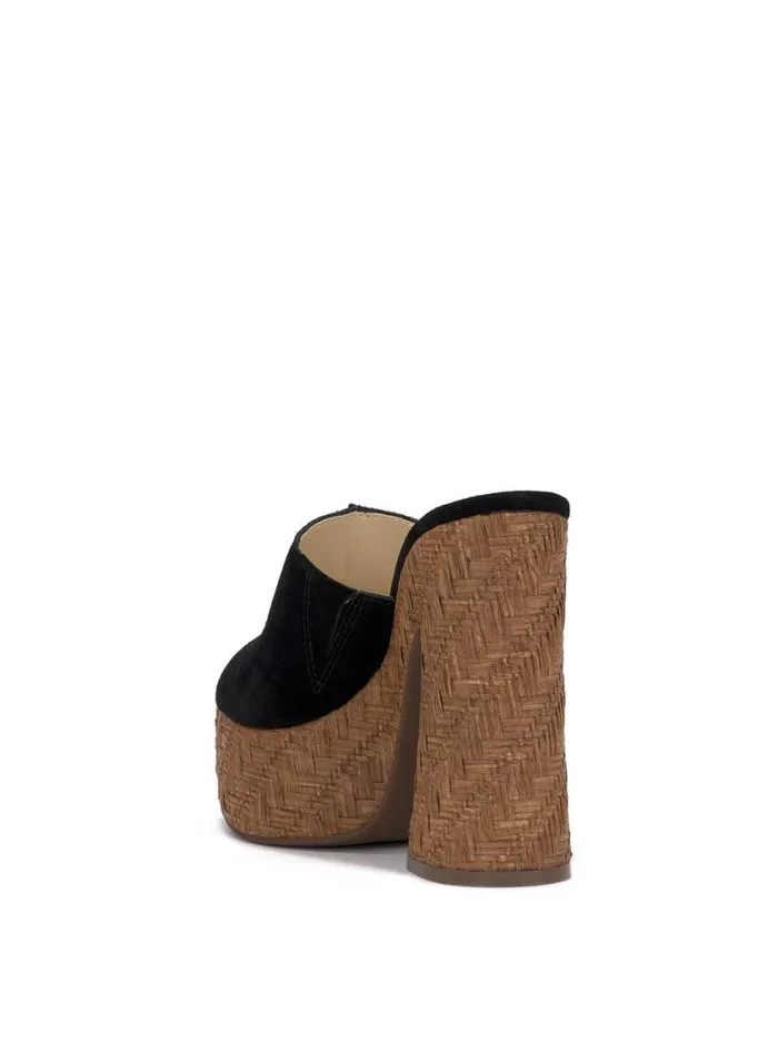 Women Slides and Mules Jessica Simpson Xona Platform Sandal In Black