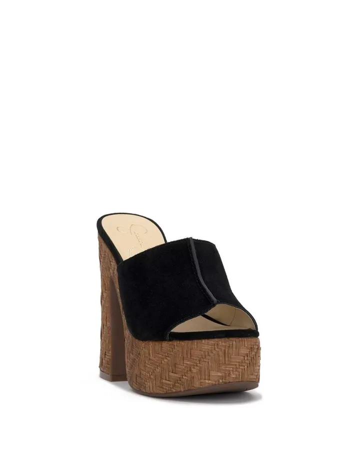 Women Slides and Mules Jessica Simpson Xona Platform Sandal In Black