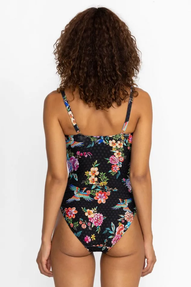 Women SOGNATORE NERO RUCHED ONE PIECE Sognatore Johnny Was Swim and Resort Women SOGNATORE NERO RUCHED ONE PIECE Sognatore Johnny Was Swim and Resort