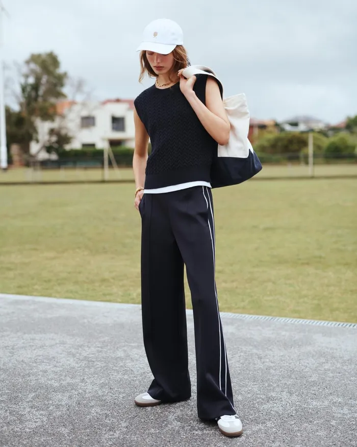 Women Sportscraft Pants Lina Track Pant Navy Multi