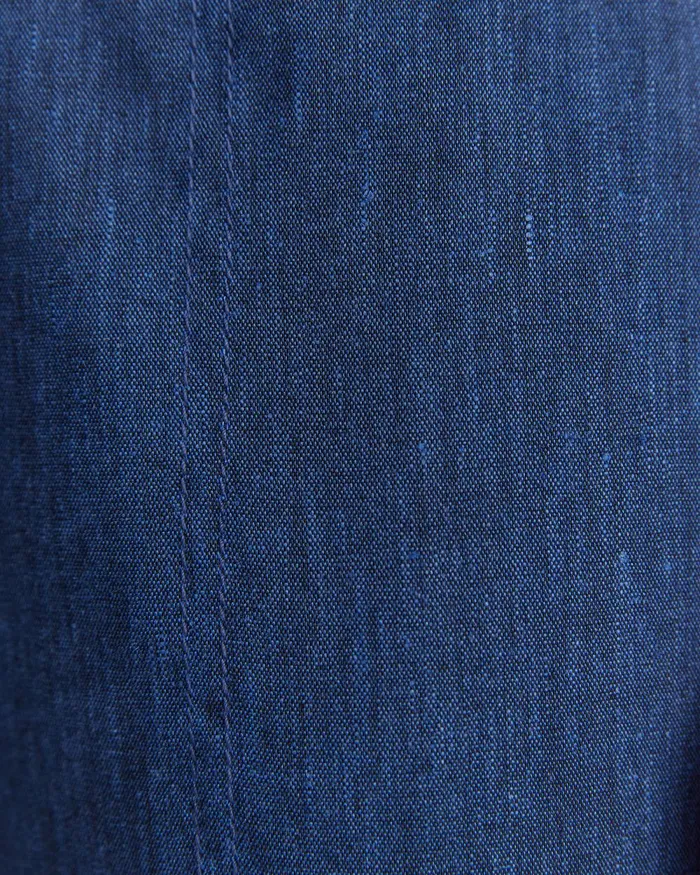 Women Sportscraft Pants Rosa Crop Linen Pant Indigo