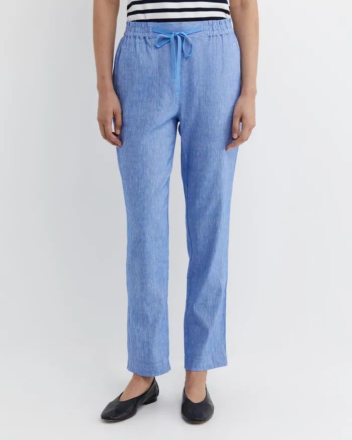 Women Sportscraft Pants Rosa Linen Pant Cerulean