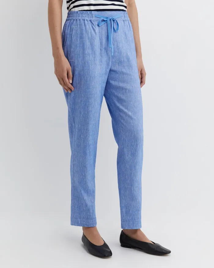 Women Sportscraft Pants Rosa Linen Pant Cerulean