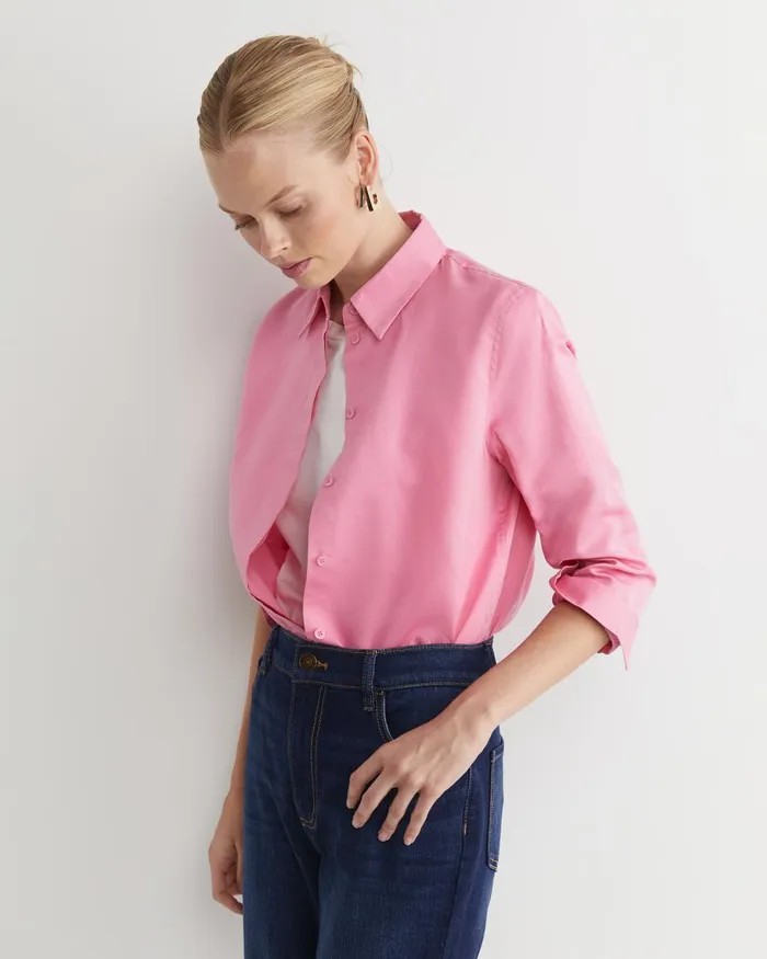 Women Sportscraft Shirts Hannah Cotton Silk Shirt Roseberry