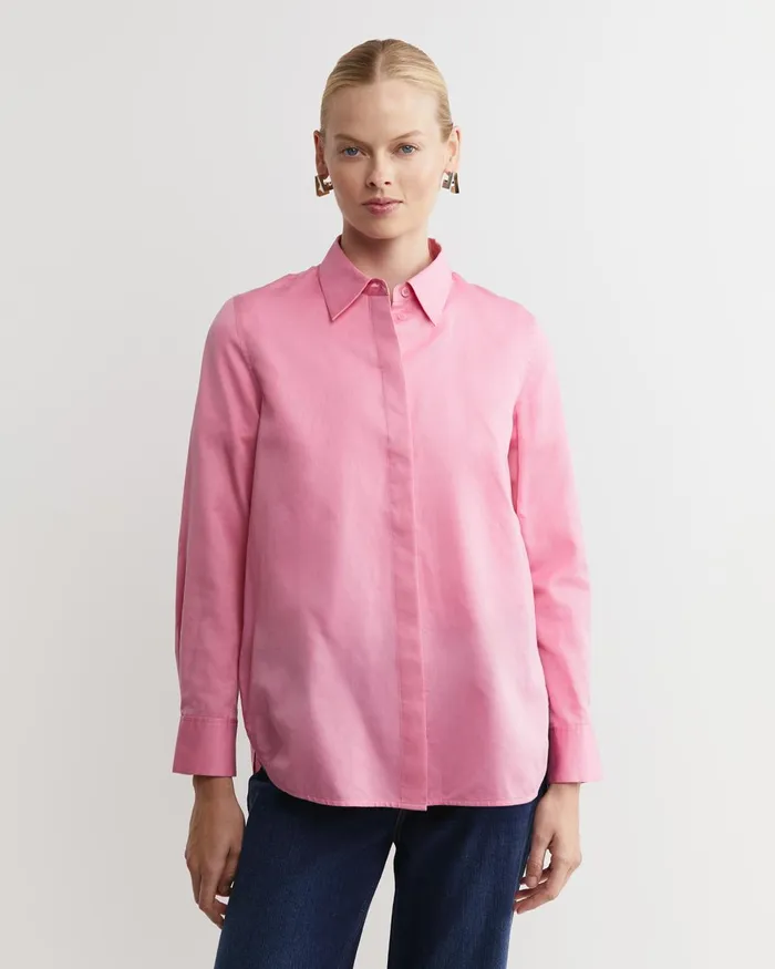 Women Sportscraft Shirts Hannah Cotton Silk Shirt Roseberry
