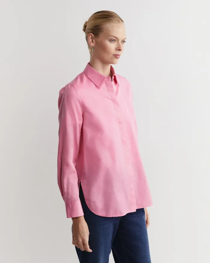 Women Sportscraft Shirts Hannah Cotton Silk Shirt Roseberry