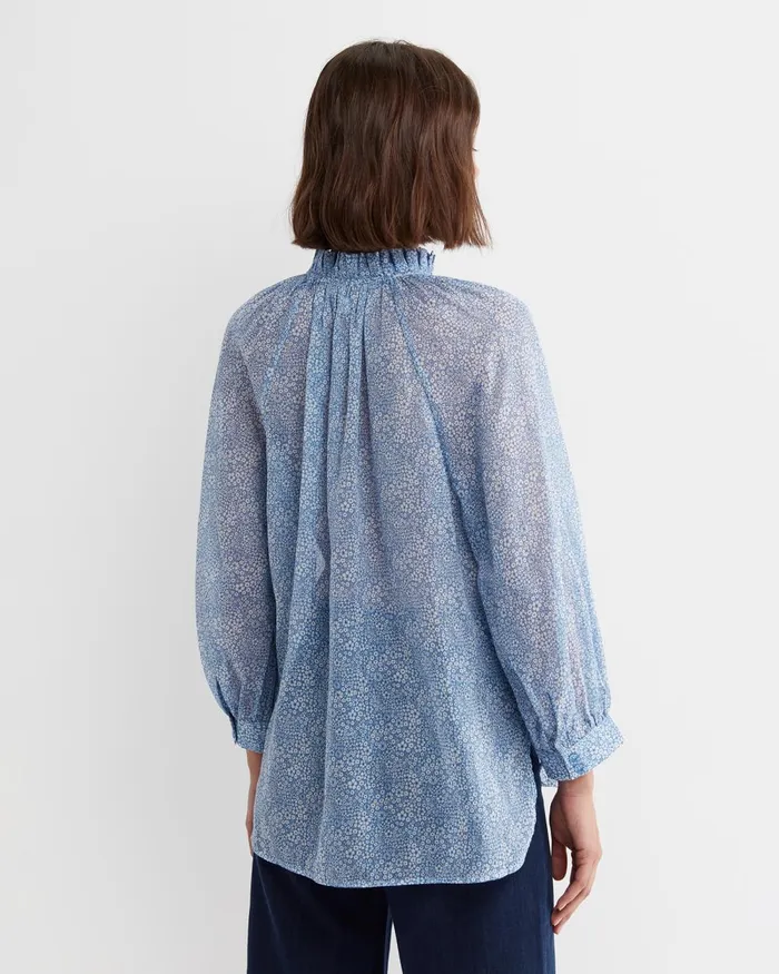 Women Sportscraft Shirts Jacqueline Long Sleeve Liberty Blouse Blue Multi