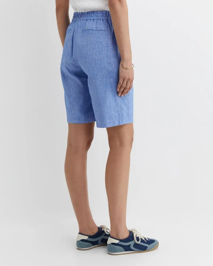 Women Sportscraft Shorts Rosa Linen Short Cerulean