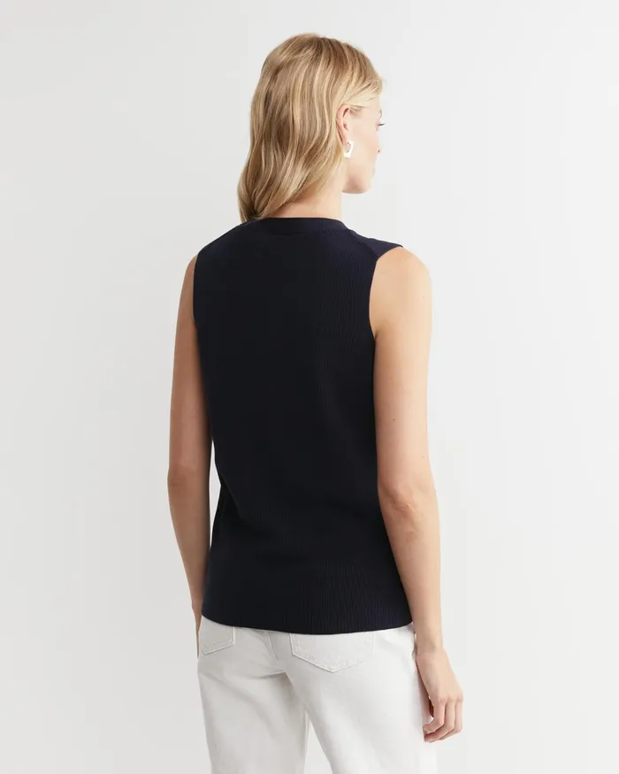 Women Sportscraft Tops and Tees Becky Cotton Vest Navy