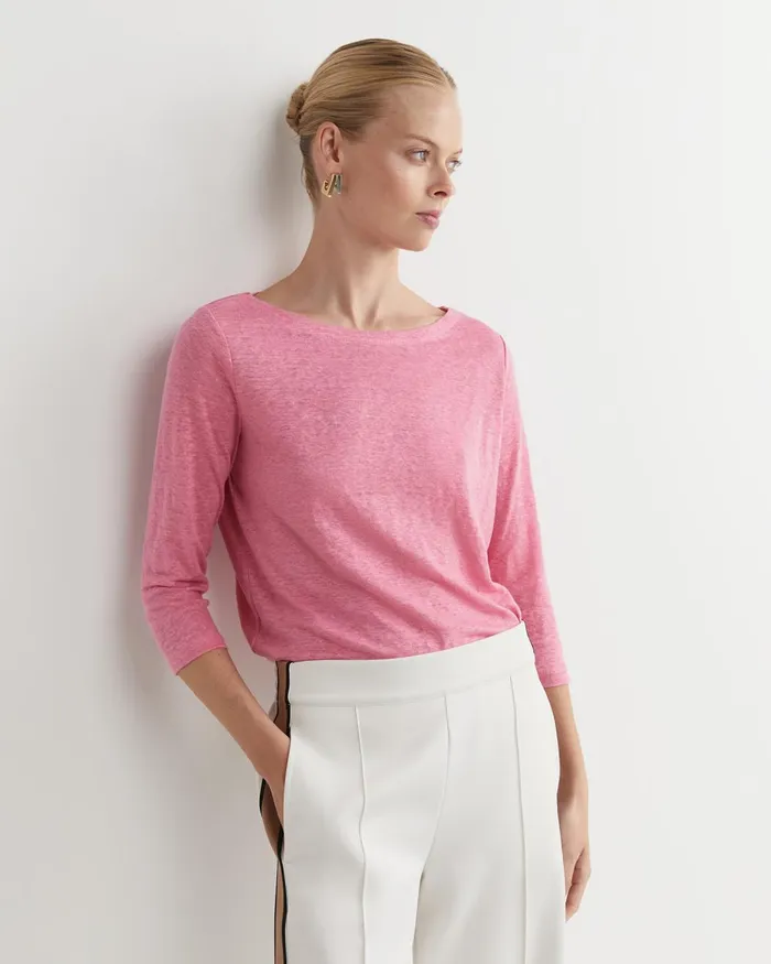 Women Sportscraft Tops and Tees Cecile Linen Top Roseberry