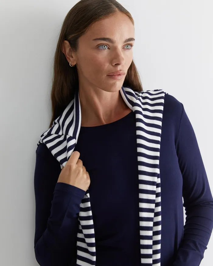 Women Sportscraft Tops and Tees Magic Long Sleeve Tee Navy