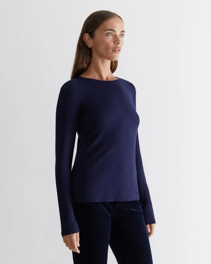 Women Sportscraft Tops and Tees Magic Long Sleeve Tee Navy