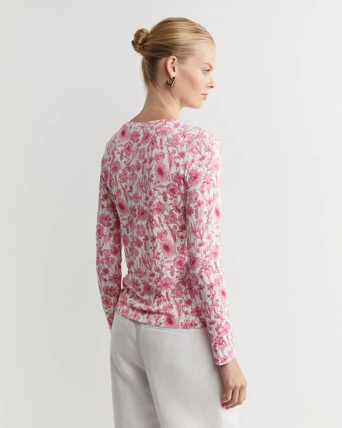 Women Sportscraft Tops and Tees Muse Liberty Long Sleeve Magic Tee Whitepink