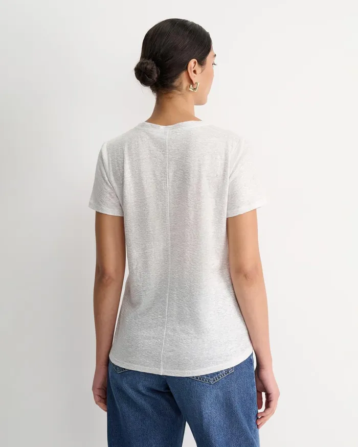 Women Sportscraft Tops and Tees Tonia Foil Linen Tee Silver