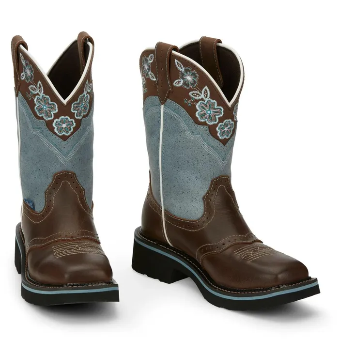 WOMEN Starlina 11034 Western Boot Brown Justin Boots Western