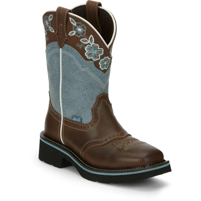 WOMEN Starlina 11034 Western Boot Brown Justin Boots Western
