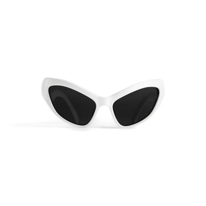 Women Sunglasses Balenciaga Hamptons Cat Sunglasses In White