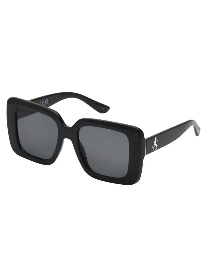 Women Sunglasses Jessica Simpson Fashionable Square Sunglasses In Black