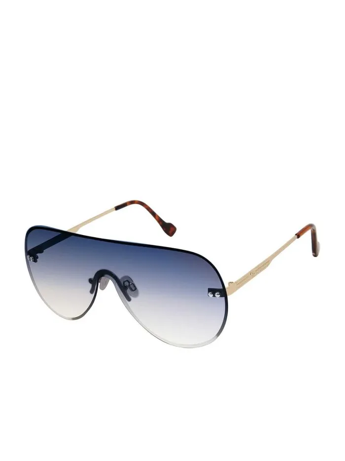 Women Sunglasses Jessica Simpson Rimless Metal Aviator Shield Sunglasses In Gold Women Sunglasses Jessica Simpson Rimless Metal Aviator Shield Sunglasses In Gold