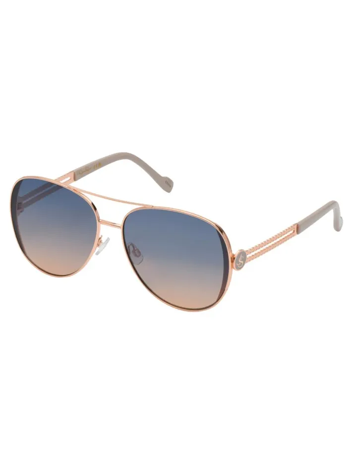 Women Sunglasses Jessica Simpson Stylish Metal Aviator Sunglasses In Rose Gold and Cream Women Sunglasses Jessica Simpson Stylish Metal Aviator Sunglasses In Rose Gold and Cream