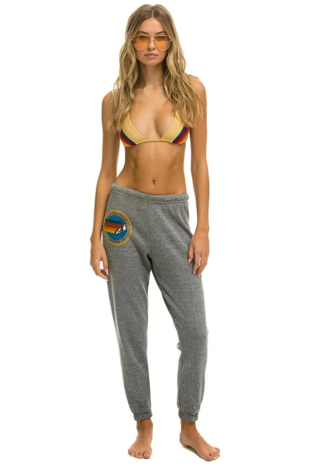 Women Sweatpants Aviator Nation Austin Sweatpants 8211 Heather Grey