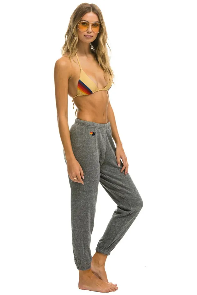 Women Sweatpants Aviator Nation Bolt Sweatpants 8211 Heather Grey