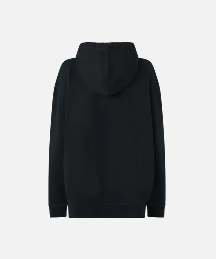 Women Sweatshirts Pinko PINKO Atelier Hoodie Limo Black Women Sweatshirts Pinko PINKO Atelier Hoodie Limo Black