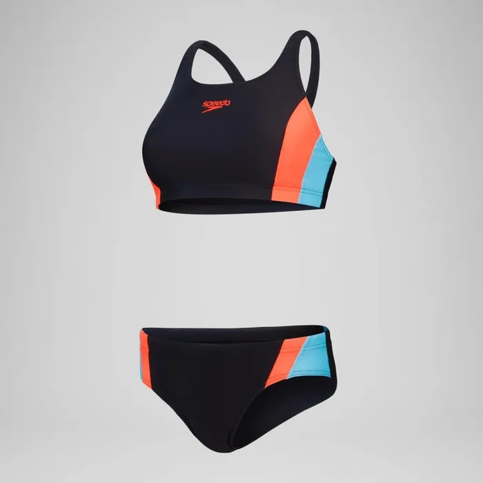 Women Swimming Costumes Speedo Women039s Colourblock Splice 20 Bikini BlackRed Women Swimming Costumes Speedo Women039s Colourblock Splice 20 Bikini BlackRed