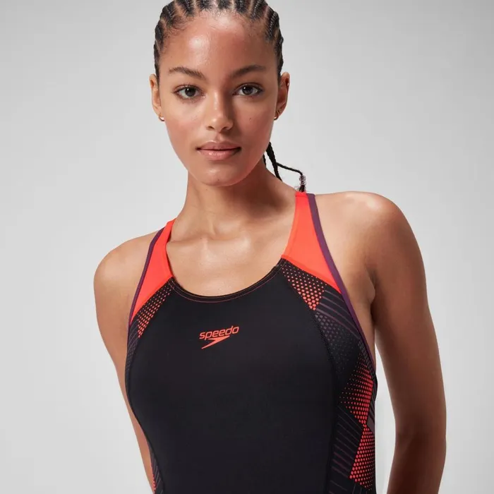 Women Swimming Costumes Speedo Women039s Placement Laneback Swimsuit BlackRed Women Swimming Costumes Speedo Women039s Placement Laneback Swimsuit BlackRed