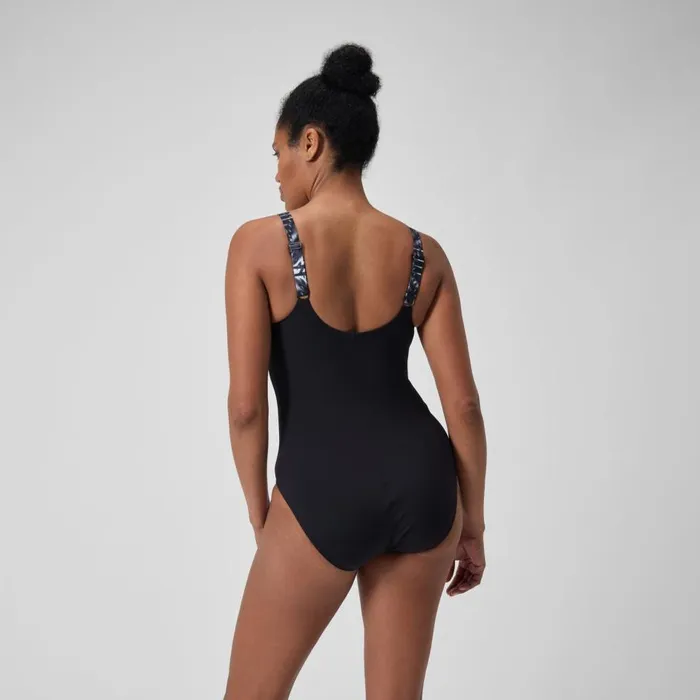 Women Swimming Costumes Speedo Women039s Shaping Printed Splice Swimsuit BlackGrey Women Swimming Costumes Speedo Women039s Shaping Printed Splice Swimsuit BlackGrey