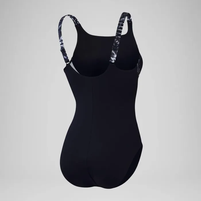Women Swimming Costumes Speedo Women039s Shaping Printed Splice Swimsuit BlackGrey Women Swimming Costumes Speedo Women039s Shaping Printed Splice Swimsuit BlackGrey