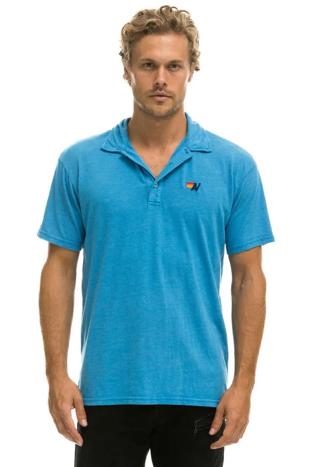 Women Tees Aviator Nation Polo 8211 Ocean
