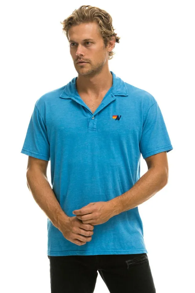 Women Tees Aviator Nation Polo 8211 Ocean