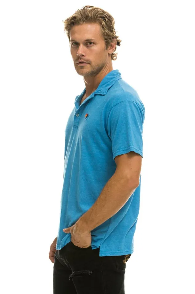Women Tees Aviator Nation Polo 8211 Ocean