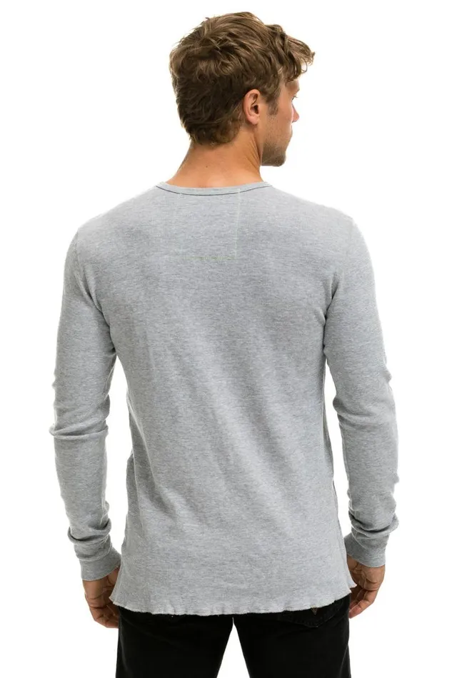 Women Tees Aviator Nation Vail Thermal 8211 Heather Grey