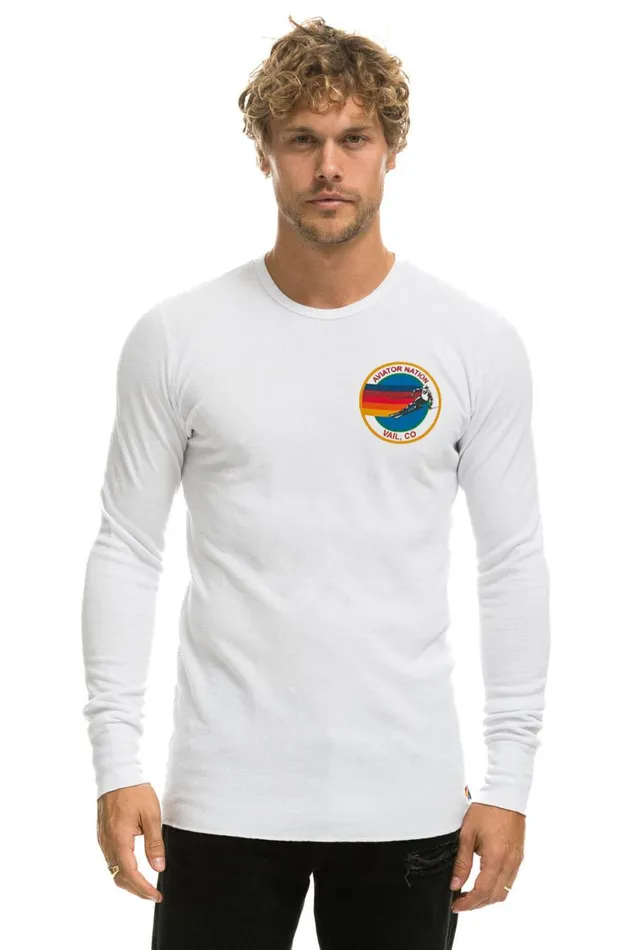Women Tees Aviator Nation Vail Thermal 8211 White