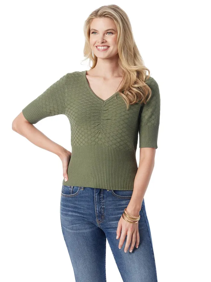 Women Tops and Tees Jessica Simpson Imani Top In Bronze Green