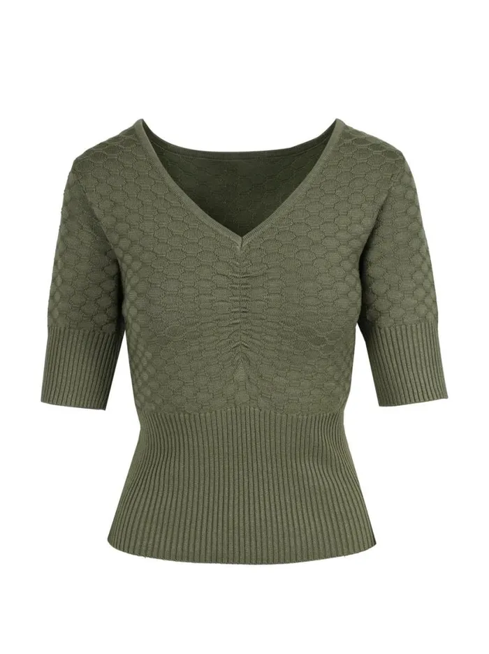 Women Tops and Tees Jessica Simpson Imani Top In Bronze Green