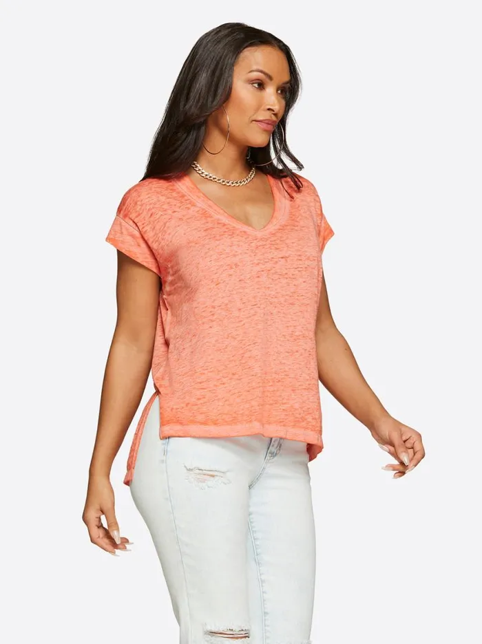 Women Tops and Tees Jessica Simpson Jalin Tee In Paprika