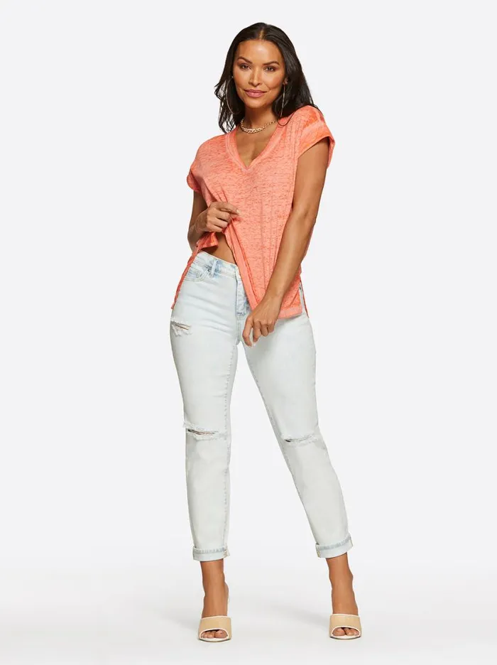 Women Tops and Tees Jessica Simpson Jalin Tee In Paprika