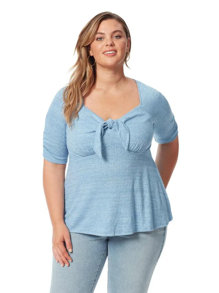 Women Tops and Tees Jessica Simpson Lyndsey Top In Blue Yonder