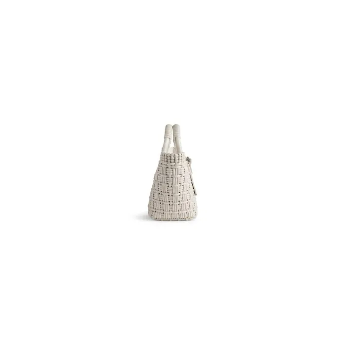 Women Tote Bags Balenciaga Bistro Xs Basket With Strap In Off White