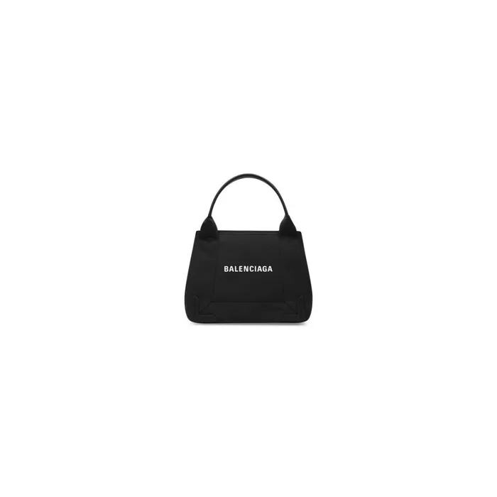 Women Tote Bags Balenciaga Navy Xs Cabas In Black