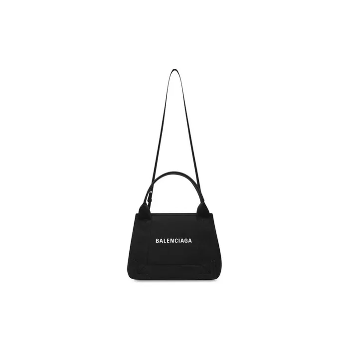 Women Tote Bags Balenciaga Navy Xs Cabas In Black
