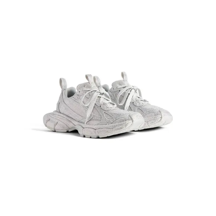Women Trainers Balenciaga 3xl Trainers With Rhinestones In Light Grey