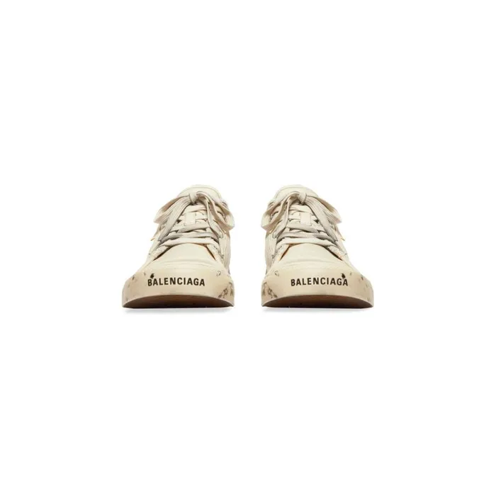 Women Trainers Balenciaga Paris Low Top Graffiti Trainers In White