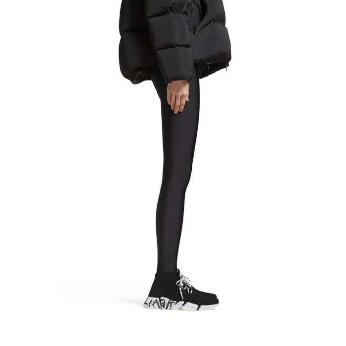 Women Trainers Balenciaga Speed 20 Laceup Graffiti Recycled Knit Trainers In Black
