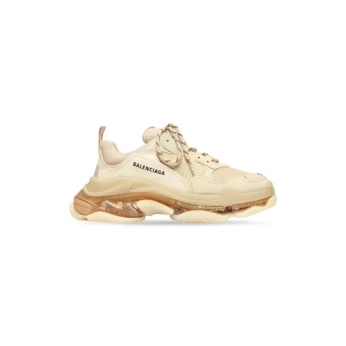 Women Trainers Balenciaga Triple S Clear Sole Trainers In Beige