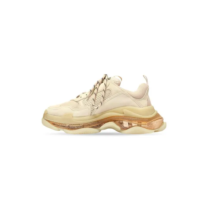 Women Trainers Balenciaga Triple S Clear Sole Trainers In Beige